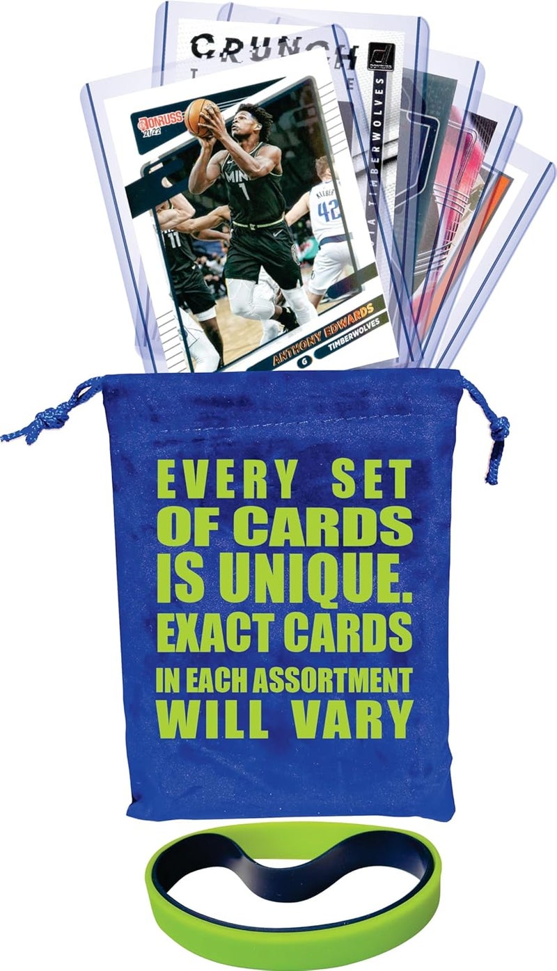Chaser Anthony Edwards (5) Assorted Basketball Cards Gift Pack - Minnesota Timberwolves - Image 5